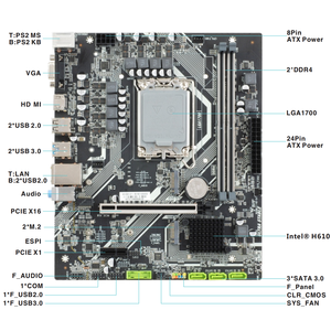 <span class=keywords><strong>Carte</strong></span> mère <span class=keywords><strong>Gaming</strong></span> H610 Lga 1700, ddr4 h61O, meilleure version originale - Product Image 5