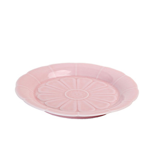 Assiette en céramique en forme de fleur, design lotus silencieux, faite à la main, style zen asiatique, pour la cérémonie du thé et le service de desserts - Product Image 5