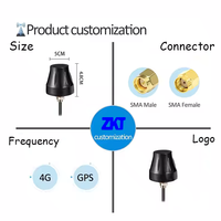 Petite antenne WiFi étanche 2.4GHz pour une utilisation en extérieur Installation à vis Toit de voiture Zigbee Antenne de toit de voiture