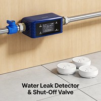 Bluetooth-Wasserleckdetektor, Automatisches Absperrventil für den Hausgebrauch mit Wasserleckschutz