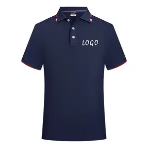 Herren Polo T-Shirt Kurzarm Herren Golf Shirt benutzer definiertes Logo mit Ihrem gestickten Herren Polo Shirt