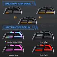 Luces Traseras LED Estilo RGB DK Motion para Honda Civic FD2 FN2 2006-2012, Actualización de Luces Traseras, Piezas de Repuesto para Automóviles