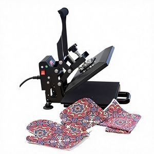 38*38cm New Manual Flat High Pressure T shirt Heat <b>Press</b> Flatbed Printer with 110V/220V and 1 Year Warranty a3 t shirt printer f - Product Image 3