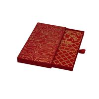 Boîtes cadeaux de cartes de visite de voeux personnalisées Boîte d'emballage de carte de crédit VIP Boîte à tiroir de paquets rouge