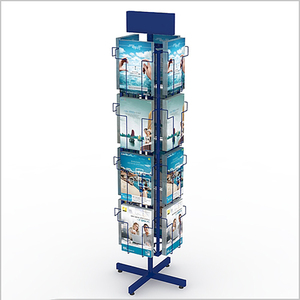 Exhibidores de Metal Personalizados para Revistas, Folletos y Postales, Exhibidores Giratorios para Tiendas Minoristas - Product Image 1