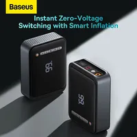 Baseus-Démarreur de voiture 2 en 1 avec compresseur à air, pompe à pneu, chargeur de batterie d'urgence, dispositif de démarrage