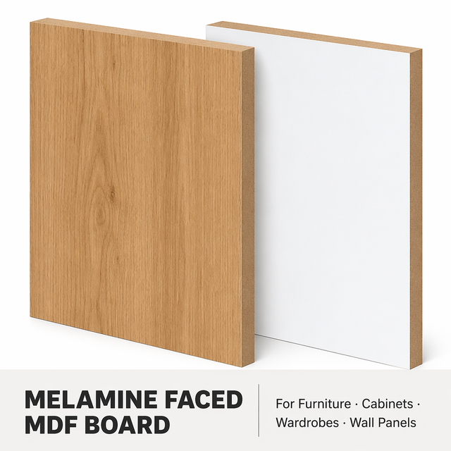 Furniture Grade Laminated MDF Board Decorative MDF Board for Cabinet Wardrobe Interior Furniture Manufacturing