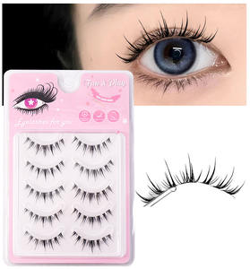 Pestañas Postizas <span class=keywords><strong>de</strong></span> <span class=keywords><strong>Pelo</strong></span> Sintético Zzspaid, Paquete <span class=keywords><strong>de</strong></span> 5 Pares, Ultrafinas <span class=keywords><strong>de</strong></span> 0.03mm, Banda Invisible Transparente, Duraderas, Rizadas, Agrandan tus Ojos - Product Image 6