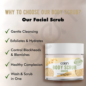Venta al por mayor Etiqueta Privada 100% <span class=keywords><strong>exfoliante</strong></span> corporal <span class=keywords><strong>de</strong></span> <span class=keywords><strong>avena</strong></span> natural <span class=keywords><strong>exfoliante</strong></span> facial - Product Image 4