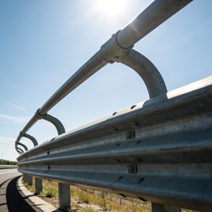 Fabricación de Barandillas de Vigas en W Personalizadas, Galvanizadas de 120μm |   Ingeniería Climática del Desierto |   Fábrica China Directa para Proyectos en Egipto - Product Image 2