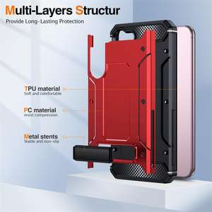 <span class=keywords><strong>Coque</strong></span> de téléphone portable à structure multi-couches TPU PC pour Samsung S23 Plus <span class=keywords><strong>coque</strong></span> de support de support de surface mate pour étui Ultra S22 S21 - Product Image 5