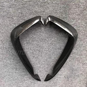 2 Piezas de Fibra de Carbono para Parachoques Delantero, Rejilla de Ventilación, Divisor de Guardabarros, Cubierta Decorativa para Entrada de Aire para Audi A3 A4 S3 S4 2017 2018 2019 - Product Image 3