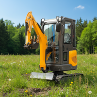 Mini-excavatrice sur chenilles compacte tout-terrain JIAHE 8016 de 1,6 tonne avec moteur Euro 5, boîte de vitesses, pompe et moteur de 10,2 kW, haute puissance de creusement, garantie 1 an