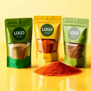 Wholesale Custom Printing Logo Food <b>Packaging</b> <b>Bag</b> Aluminum Foil Stand up Pouch Vacuum Air Lock Ziplock for Spice - Product Image 2
