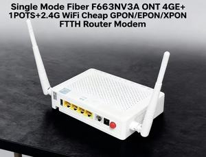 Duy nhất chế độ sợi f663nv3a ONT 4ge + 1 Chậu + 2.4G wifi giá rẻ GPON/epon/xpon FTTH Router <span class=keywords><strong>Modem</strong></span> - Product Image 2