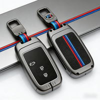 Housse de clé de voiture en alliage de zinc et silicone, étui pour clé intelligente, coque de protection complète, anti-rayures, anti-poussière, logo personnalisé pour Toyota