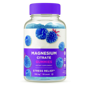 Senza glutine vegetariano gommoso senza zucchero magnesio citrato gummies sleep relax gummy candy supplement - Product Image 1