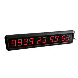 Reloj Digital de montaje en pared, 1,8 pulgadas, 9999, hora, minuto, segundo temporizador de Cuenta atrás