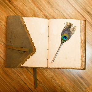 Wholesale Genuine Leather Journal Diary <b>Notebook</b> <b>A5</b> Handmade Deckle Edge Paper Vintage Leather Planner Writing Sketchbook Custom - Product Image 3