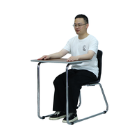 Fournisseurs de mobilier scolaire, mobilier de salle de classe universitaire, chaise d'étudiant avec tablette d'écriture