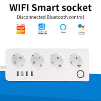 Multiprise intelligente WiFi avec protection contre les surtensions, commande vocale, étanche IP34 pour rack de serveur et données (norme UE)