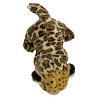 CE Personnalisé OEM/ODM Adorable peluche léopard Animal en peluche doux avec une pose assise réaliste pour la Saint-Valentin