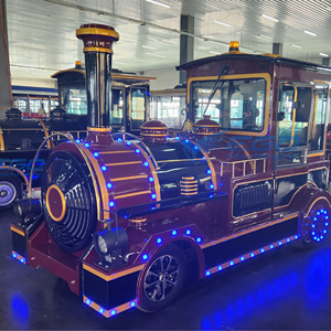 Nuevo Diseño de Tren Eléctrico Vintage para Fiestas en Interiores y Exteriores, Tren Pequeño sin Rieles para Niños en Venta - Product Image 3