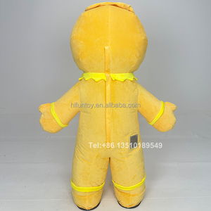 Funtoys personalizado inflable pan de jengibre Gingersnap hombre amarillo mascota disfraz Navidad Cosplay Mascotte Halloween para adultos 2/2, 6m - Product Image 5