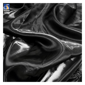 YX581-3 Noir Tissu <span class=keywords><strong>Organza</strong></span> de Robe de Mariée Premium Fluide à l'Éclat Métallique - Tissu Liquide en Soie pour Accessoires de Mariée et Projets DIY de Créateur - Product Image 5