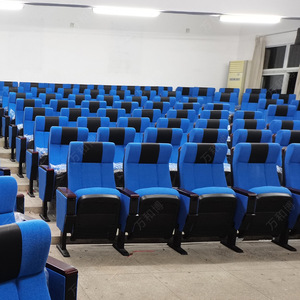 เก้าอี้หอประชุมมานวาเอ็กซ์โป สีฟ้า พร้อมโต๊ะเขียนหนังสือ สำหรับห้องบรรยายและห้องประชุมแบบแถว - Product Image 5