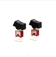 Interrupteur à bascule subminiature ON-ON 1,5A 250VAC Rouge avec bornes PC-H IP11 40000 cycles pour contrôle d'alimentation de routeur WiFi