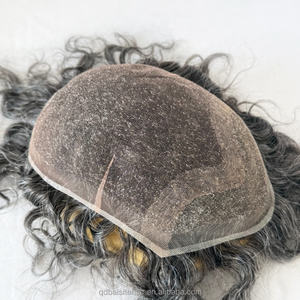 Tupé <span class=keywords><strong>de</strong></span> <span class=keywords><strong>Cabello</strong></span> Indio con Encaje Completo para <span class=keywords><strong>Hombre</strong></span>, <span class=keywords><strong>Cabello</strong></span> <span class=keywords><strong>Gris</strong></span> Personalizable, Venta al por Mayor <span class=keywords><strong>en</strong></span> China - Product Image 2