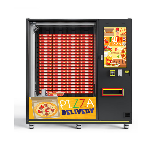 BRENU Fully Automatic Hot Food Self-Service Pizza Vending Machine Heating Fast Pizza Making Vending