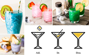 Đường miễn phí màu hồng ăn được bụi đường bông kẹo long lanh bom cho uống cocktail ngọc trai - Product Image 6