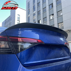 เหมาะสำหรับ Honda Civic รุ่นที่ 11 ซีดาน 4 ประตู ปี 2022-2026 สปอยเลอร์หลังทรง HPD สีดำเงา - Product Image 2
