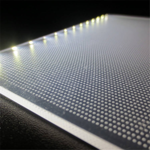 Panel de guía de luz PMMA termoformado, lámina LGP con patrón floral personalizado, componente de retroiluminación LED con borde iluminado para decoración - Product Image 1