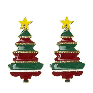 Boucles d'oreilles de Noël européennes et <span class=keywords><strong>américaines</strong></span>, bonhomme de neige, cloches, <span class=keywords><strong>béquilles</strong></span> de Noël, boucles d'oreilles pour cadeaux du Nouvel An - Product Image 6