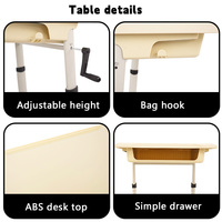 Tables et chaises en plastique pour étudiants, chaise de bureau en plastique, mobilier de salle de formation, panier en fil métallique, ergonomique et durable