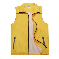 Gilet composite en polyester double couche pour agent d'entretien avec impression de logo, style épaissi