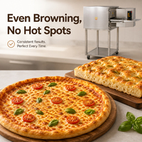 Four à pizza à convection 12 pouces, machine de cuisson électrique à circulation d'air chaud, économe en énergie, brunissement uniforme, certifié CE pour boulangerie
