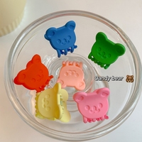 Bán Buôn Hàn Quốc Bé Dễ Thương Phụ Kiện Tóc Mini Kẹp Tóc Claw Bear Shape Kẹo Màu Tóc Clips Cho Bé Gái