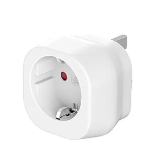 Leishen wholesale High Quality Self-Locking UKCA EU to UK Plug Adapter 250V 13A 3 Pin to 2 Pin Travel Adapter for EU UK Counties