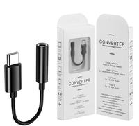 Adaptador de Auriculares USB-C a 3.5mm de TPE Personalizado de 10cm para Teléfonos Móviles