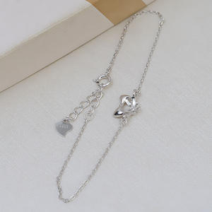 Bracelet tête de chat en argent S925 fait main, accessoires de bricolage pour femmes avec 7-8 perles semi-finies vides, lot de 2718 pour colliers - Product Image 2