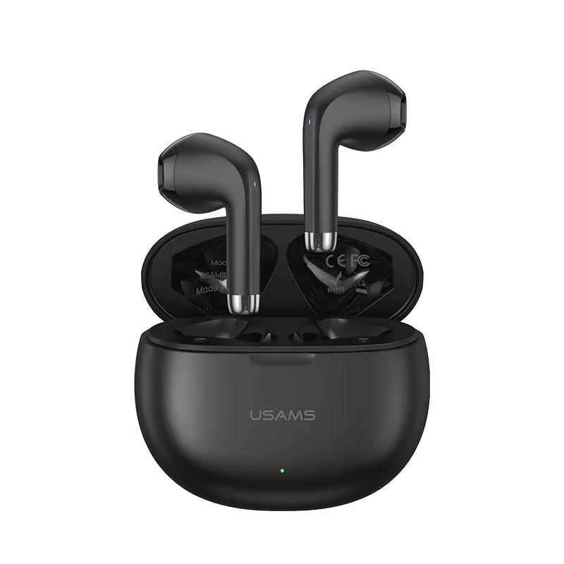 USAMS earbud TWS nirkabel Bluetooth 5.3, headphone dalam-telinga, earbud kualitas suara bagus