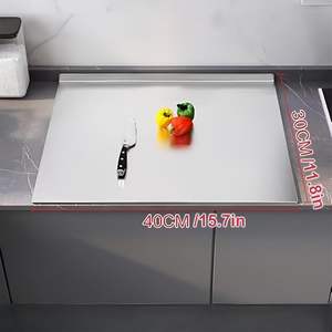 Planches à découper en acier inoxydable, tapis de découpe <span class=keywords><strong>pour</strong></span> la cuisine, la viande, les fruits, les légumes, <span class=keywords><strong>le</strong></span> <span class=keywords><strong>pain</strong></span>, la pâtisserie - Product Image 5