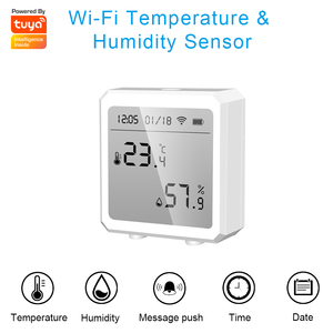 Termómetro higrómetro para interiores, con pantalla LCD, compatible con Alexa, Google Home, Tuya, Sensor de temperatura inteligente, WiFi, Detector de humedad - Product Image 5