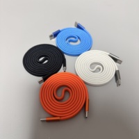 Cable de Carga Magnético Plano USB-C de 240W, Cable USB Tipo-C de Carga Rápida Autoenrollable para Teléfono Móvil/Tablet/Pad