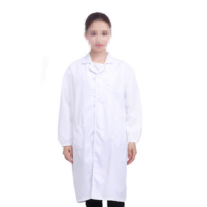 Blouse de laboratoire blanche Zixi Food Factory à manches longues, respirante, boutonnée, vêtements de travail pour hommes, vêtements de laboratoire pour atelier de production - Product Image 5