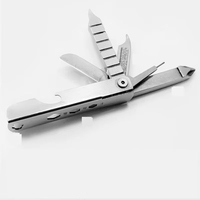 Mini outil 7 en 1 avec tournevis éjecteur de carte SIM ouvre-porte-clés Multitool pour iPhone Samsung téléphone réparation voyage
